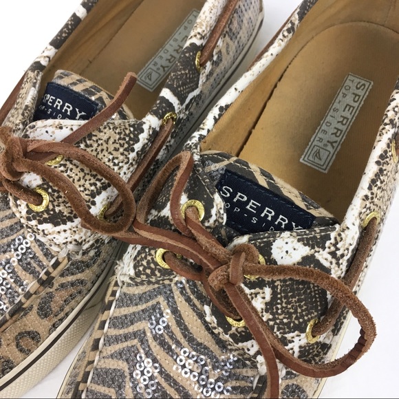 SPERRY Animal Print Boaters - Picture 2 of 8